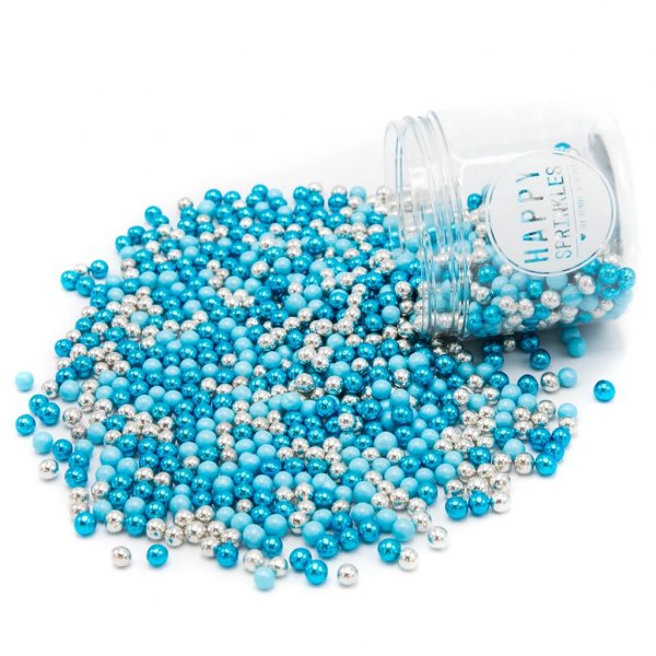 Chokladpärlor - Choco Dragées - Blå/Silver - 80g Chokladpärlor - Choco Dragées - Blå/Silver - 80g