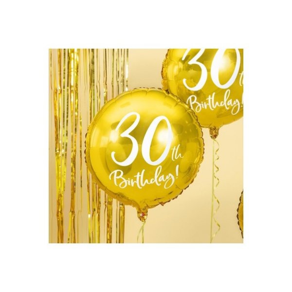 Folieballong Guld 30 �r