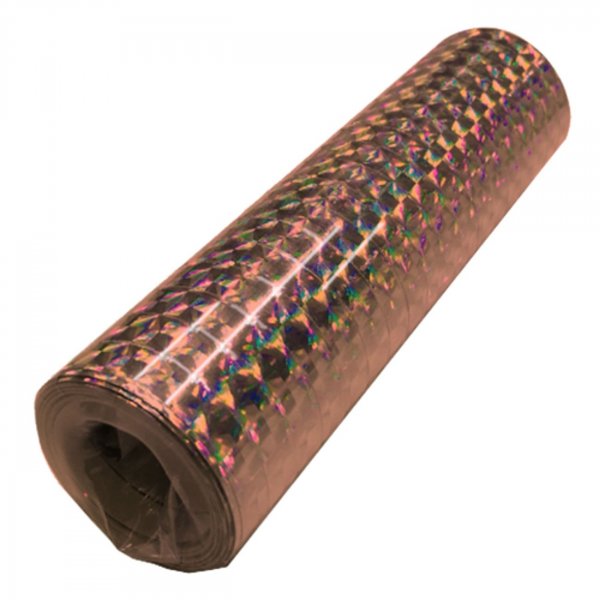 Serpentiner Holografisk Ros�guld 18 m - 4-pack