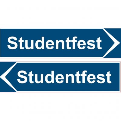 Skylt - Vg - Studentfest