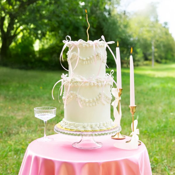 Cake Picks/Cake topper - Rosetter - Rosa - 10-pack Cake Picks/Cake topper - Rosetter - Rosa - 10-pack