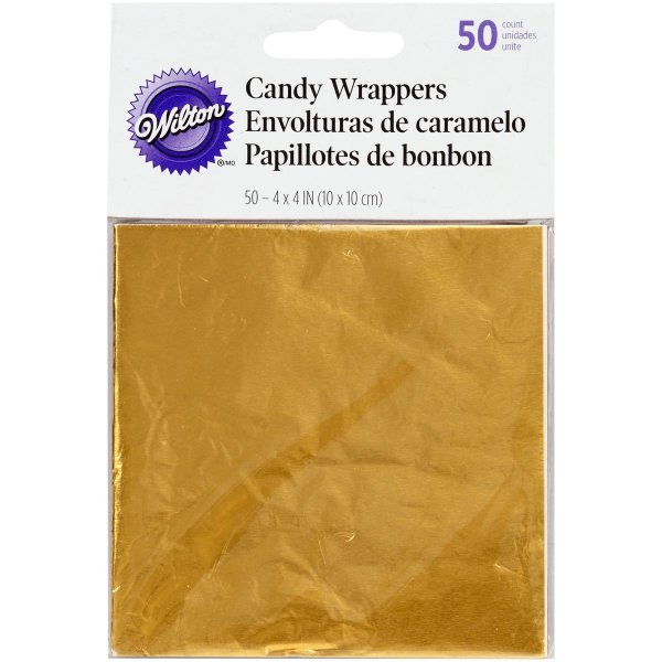 Chokladfolie Guld - 50 st - Wilton Chokladfolie Guld - 50 st - Wilton