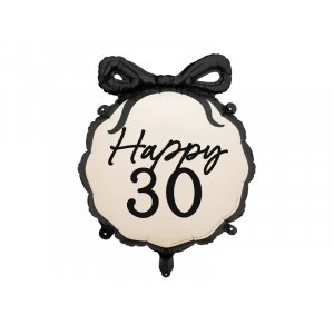 Rund folieballong  - Nude - Happy 30