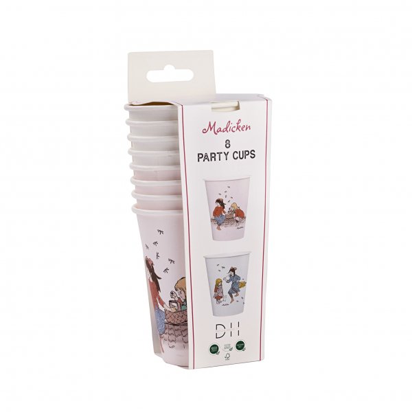 Pappersmugg - Madicken 8-pack 250ml Pappersmugg - Madicken 8-pack 250ml