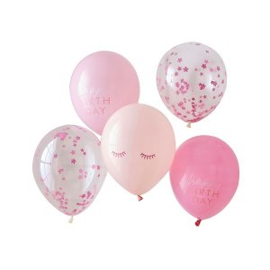 Ballongbukett Rosa
