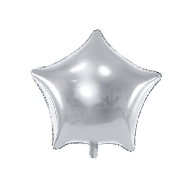 Folieballong Stj�rna Silver