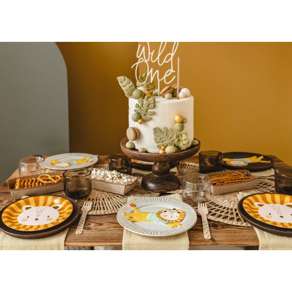 Servetter - Lejon i partyhatt - 20-pack