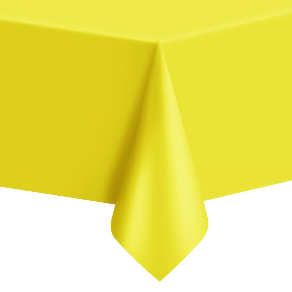 Bordsduk gul, 137cm x 274cm – Fyndhörnan