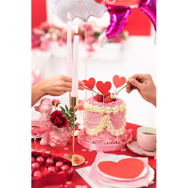 Konfetti - Hjrtan - Rd - 15 g