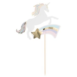 T�rtdekoration - Enh�rning - 18,5 x 30 cm