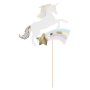 T�rtdekoration - Enh�rning - 18,5 x 30 cm