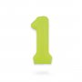 Ballongsiffra - Neon Gr�n - 86 cm - Siffra: 1