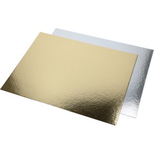 T�rtbricka Tunn - Guld/Silver - V�ndbar - Rektangul�r - 30 x 40 cm