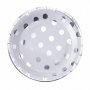 Papptallrikar - Silver Dots - 8-pack