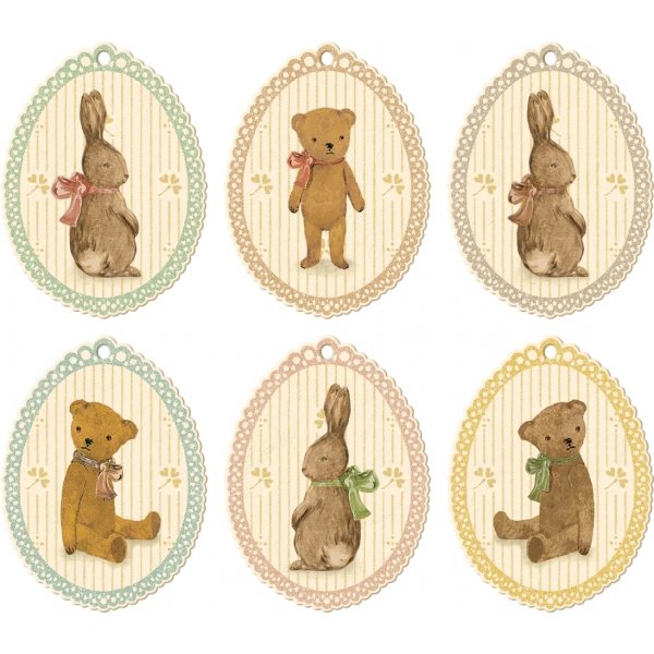Presentetiketter - Maileg - Bunnies & Teddies