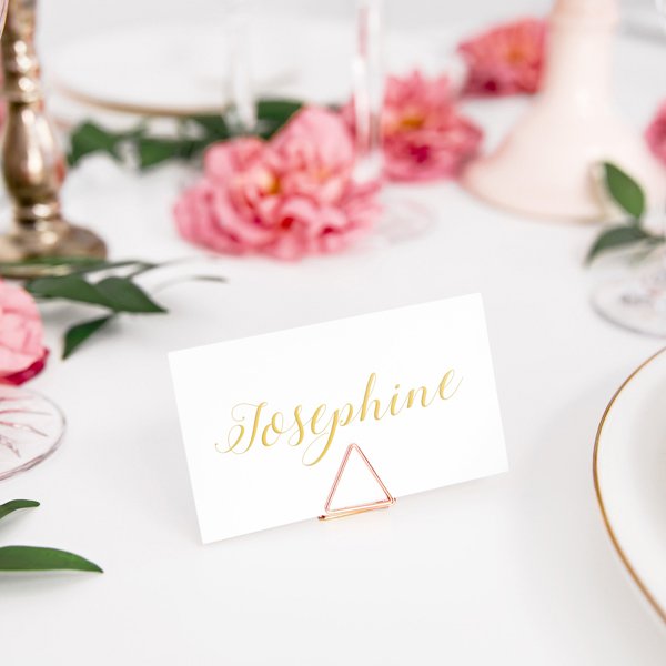 Korthllare - Trianglar - Rosguld - 10-pack