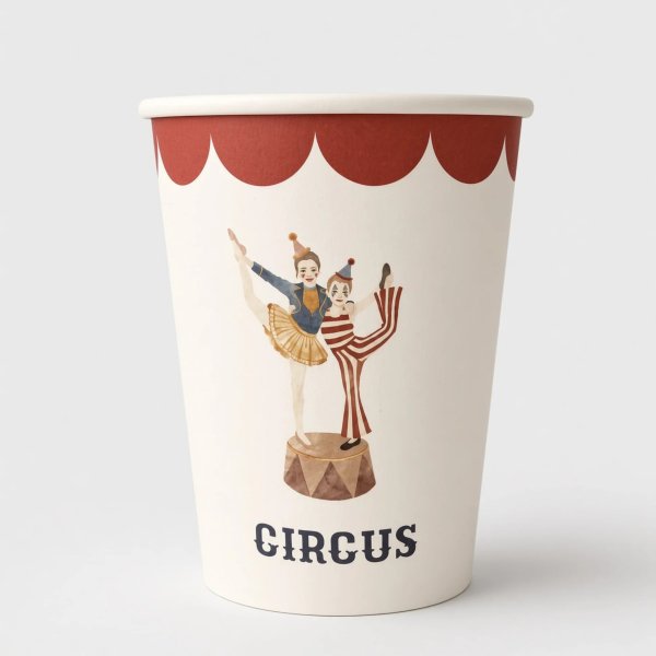 Pappmuggar - Circus - Lavenders Blue - 8-pack