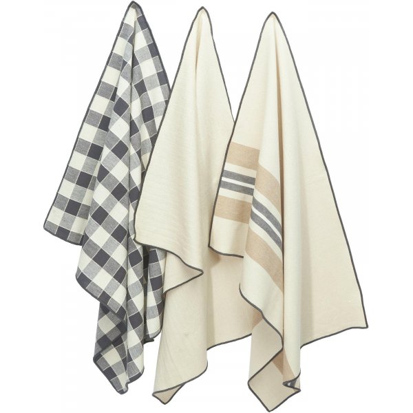 Agne kkshandduk 3-pack 3 x 50 x 70 cm - Iskaffe
