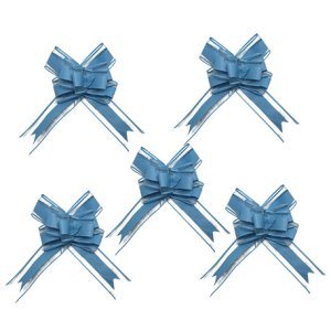 Dekorationsrosetter - Bl� - 5-pack