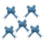 Dekorationsrosetter - Bl� - 5-pack