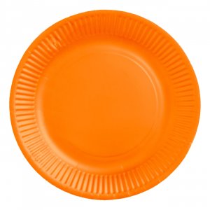 Papptallrikar Orange 23 cm - 8-pack