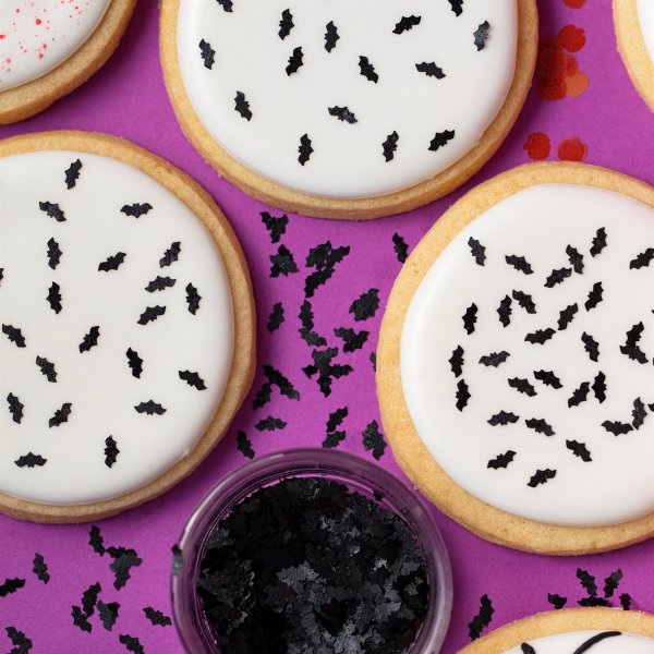 Dekorationsstrssel - Glitter - Halloween - Fladdermss - PME