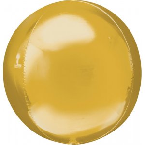 Folieballong - Klot - Guld