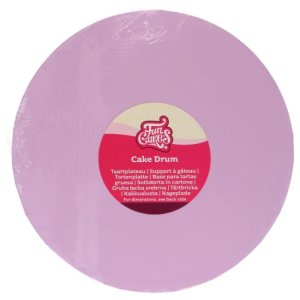 T�rtbricka Tjock - Lila Pastell - 25 cm - FunCakes