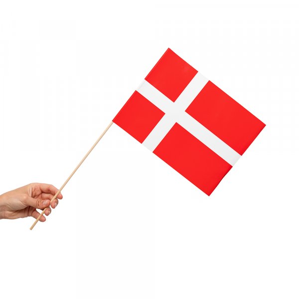 Pappersflaggor Danmark - 10-pack