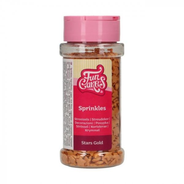 Strössel - Stjärnor - Guld - Funcakes - 50 g Strössel - Stjärnor - Guld - Funcakes - 50 g