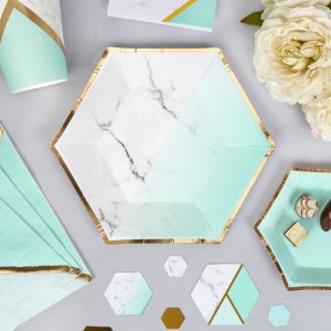 Desserttallrikar - Colour Block - Mint - 8-pack Desserttallrikar - Colour Block - Mint - 8-pack