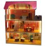 Docksk�p i tr� 70 cm Rosa med LED-belysning - Sj�lvmontering