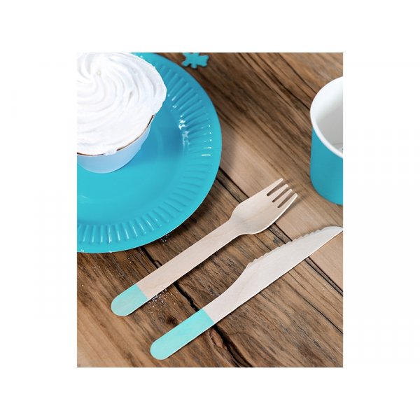 Träbestick - Ljusturkos Träbestick - Ljusturkos