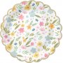 Papptallrikar - Wildflowers - 18 cm diamteter - 6-pack