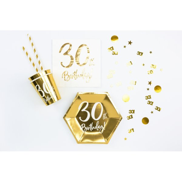 Konfetti - 30 - Guld