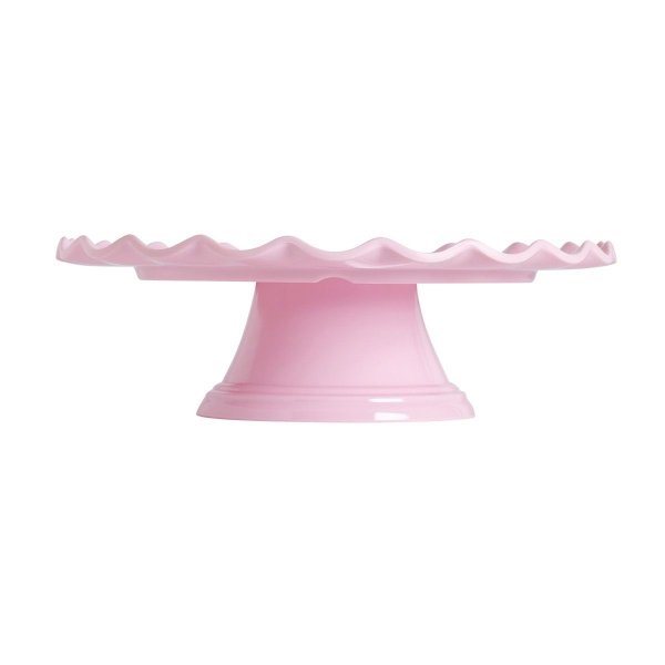 T�rtfat med v�gig kant, rosa