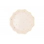 Papperstallrik beige med stj�rnor