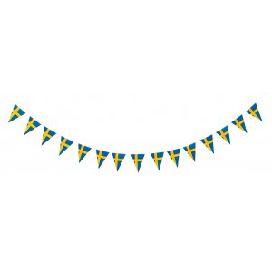 Flaggbanderoll - Svenska flaggan - 15 st - 3,6 m