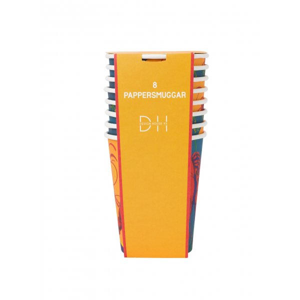 Pappersmuggar - Kräftdesign - 8-pack (250 ml) Pappersmuggar - Kräftdesign - 8-pack (250 ml)