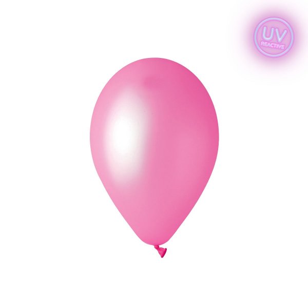 Latexballonger - Neon Rosa - UV Glow - 28 cm
