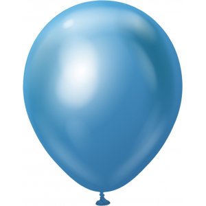 Ballonger enfrgade - Premium 45 cm - Blue Chrome