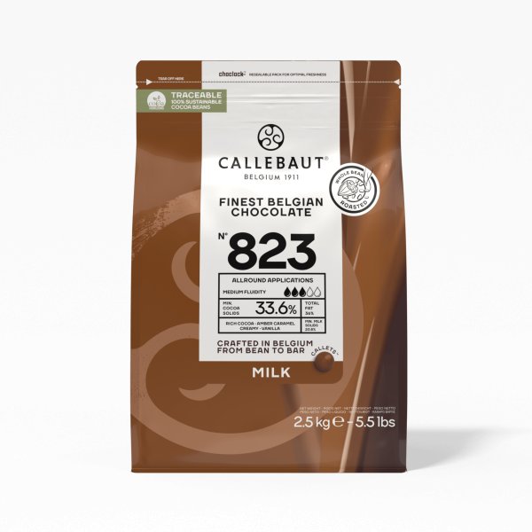 Choklad - Mj�lkchoklad 823 - Callebaut - 2,5 kg