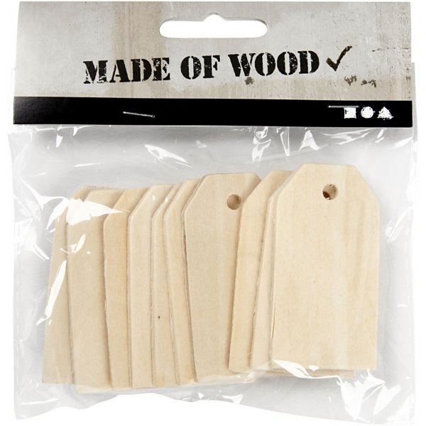 Tags - Trä - 10-pack Tags - Trä - 10-pack