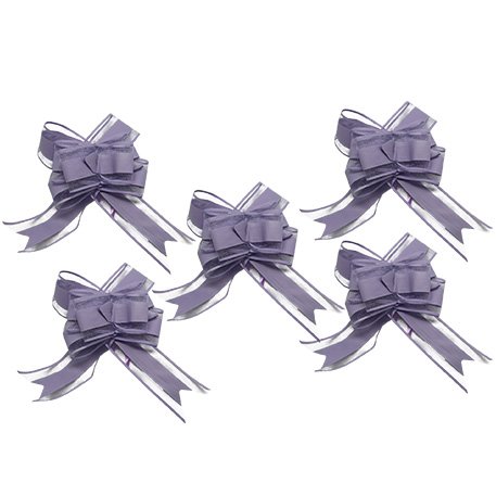 Dekorationsrosetter - Lila - 5-pack