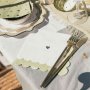 Kaffeservetter med hj�rtan - Gr�n - 20-pack