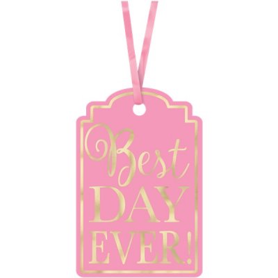 Tags - Best Day Ever - Rosa/Guld