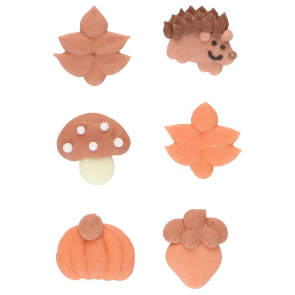 Funcakes - Sockerdekorationer � H�sttema - 8 st
