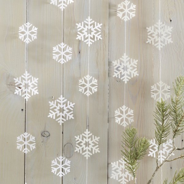 Girlang - Snflingor - Rustic Christmas