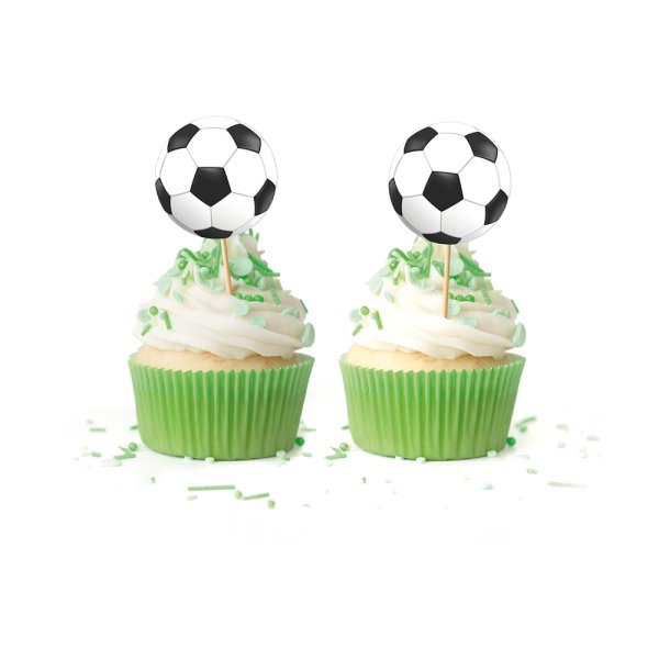 Cake picks - Fotboll - 12 st Cake picks - Fotboll - 12 st