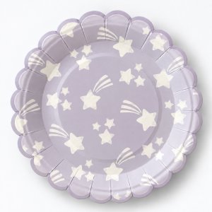 Papptallrikar- Stj�rnor - 17 cm - Lavenders Blue - 8-pack